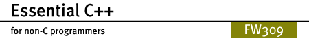Essential C++: the foundation